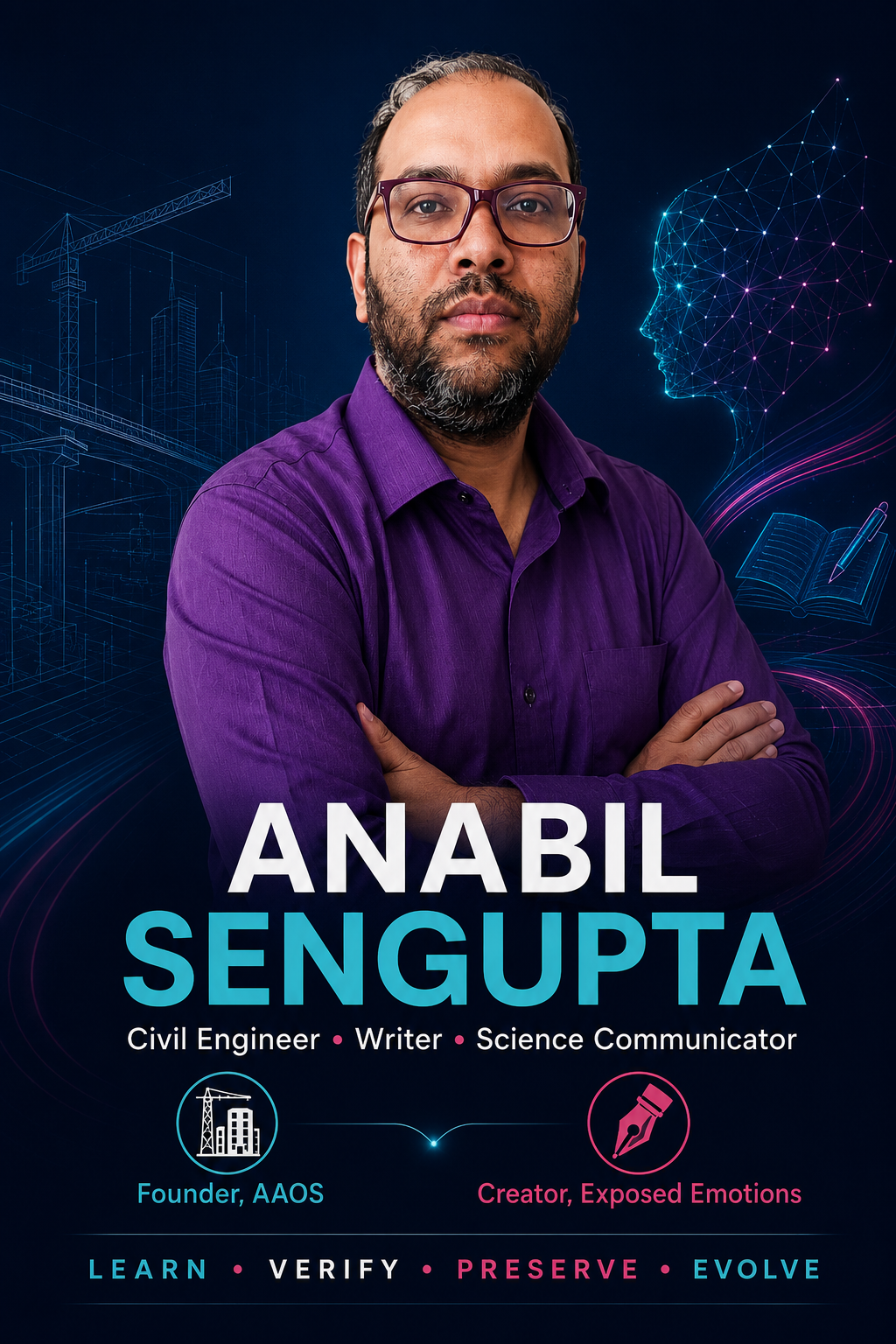 Anabil Sengupta, civil engineer, writer and founder of AAOS