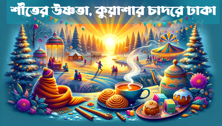 শীতের উষ্ণতা, কুয়াশার চাদরে ঢাকা ।। Wrapped in Winter’s Warmth, Joyful Winter Vibes